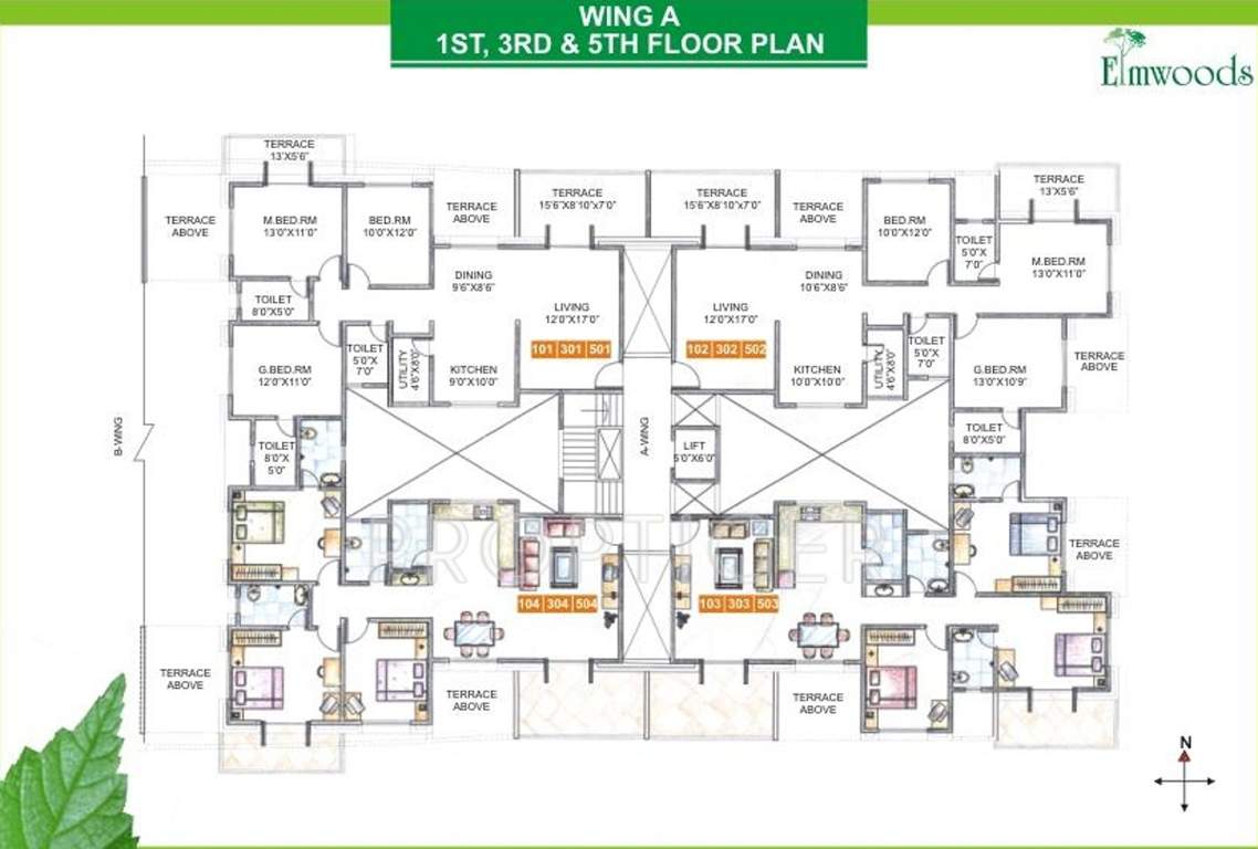  elmwoods Images for Cluster Plan of Sukhwani Elmwoods