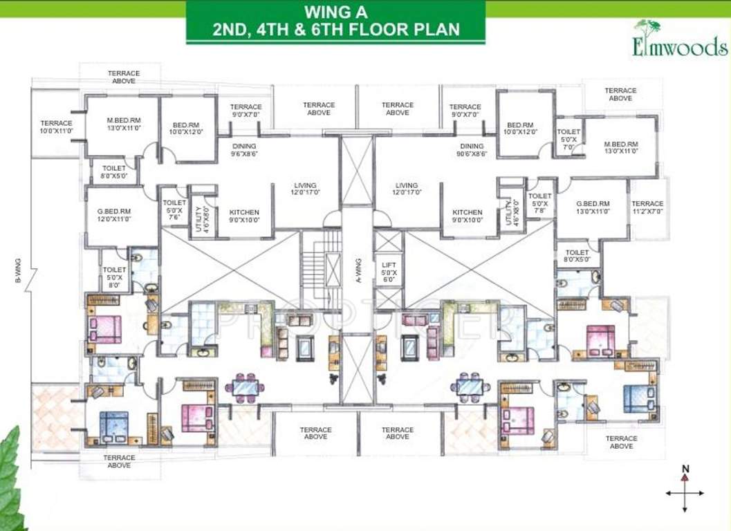  elmwoods Images for Cluster Plan of Sukhwani Elmwoods