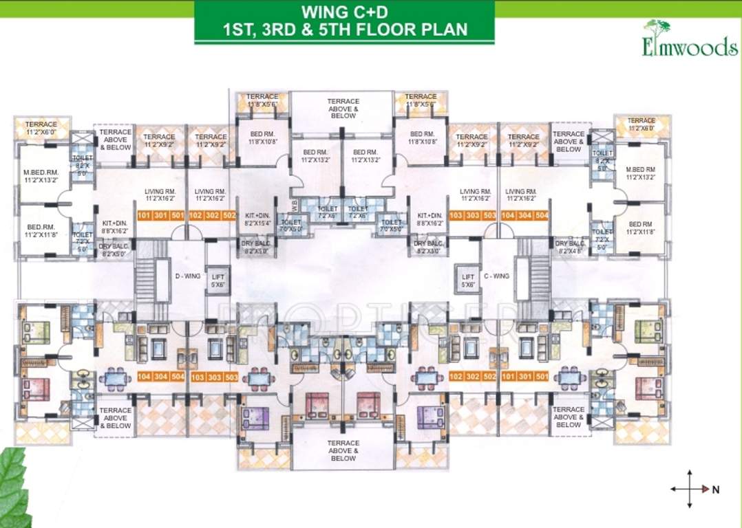  elmwoods Images for Cluster Plan of Sukhwani Elmwoods