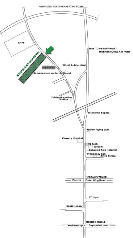  nagarjun meadows ii Images for Location Plan of NCC Nagarjun Meadows II