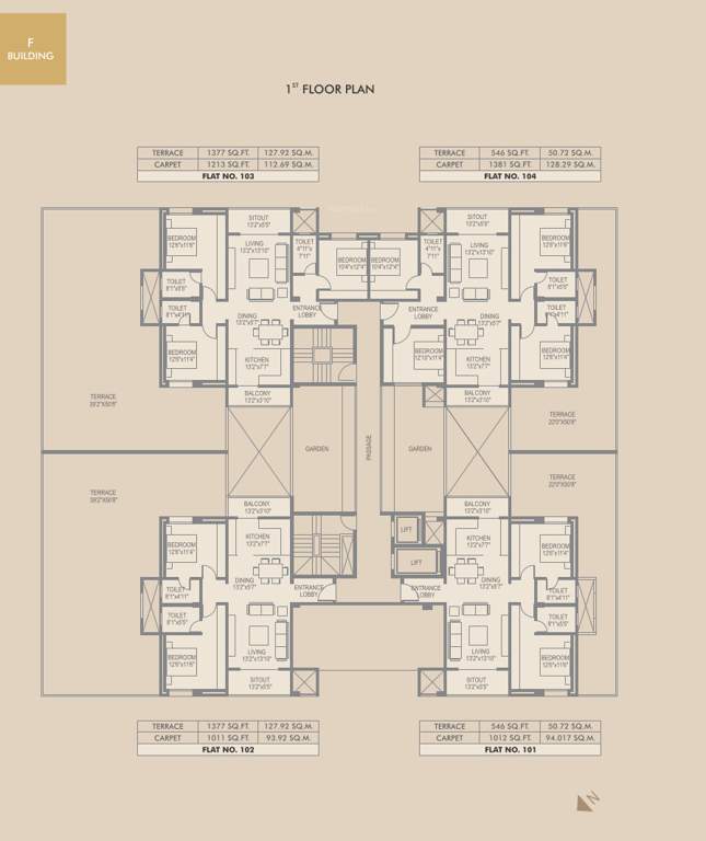  waters edge Tower A Cluster Plan