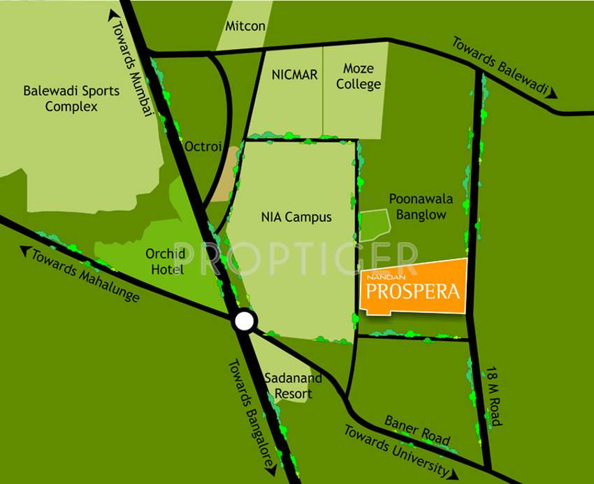 prospera Images for Location Plan of Nandan Buildcon Prospera