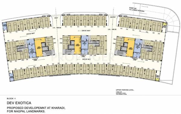 Nagpal Group Dev Exotica Upper Parking Floor Cluster Plan