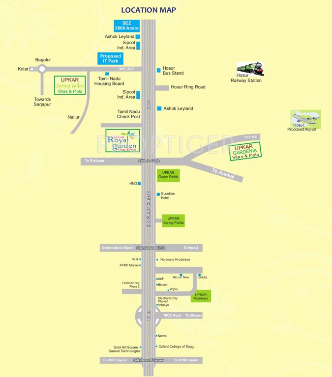 Images for Location Plan of Upkar Royal Garden Villas