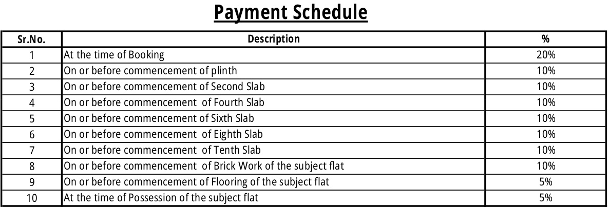 Images for Payment Plan of Pharande Woodsville Payment Plan