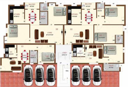 orchid Images for Cluster Plan of Sikara Orchid