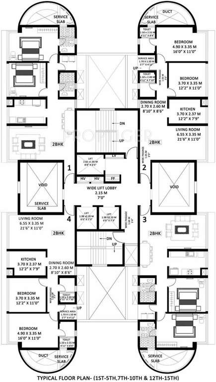 Images for Cluster Plan of Godrej Platinum