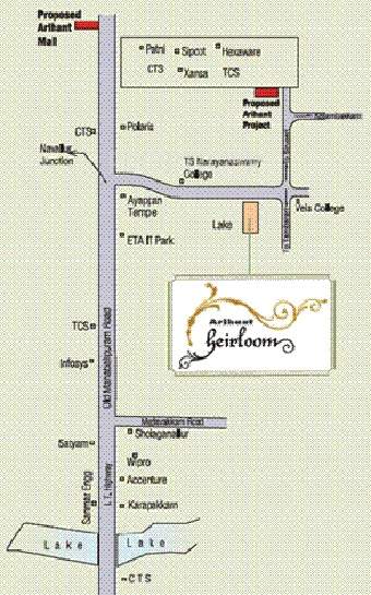 Images for Location Plan of Arihant Foundation and Housing Heirloom