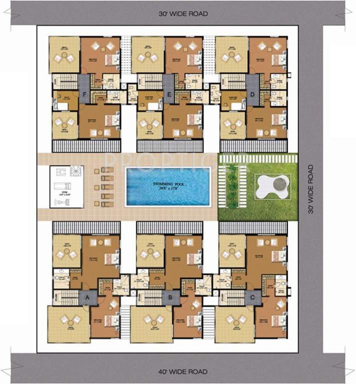 Images for Cluster Plan of Arun Villa Juhu Beach