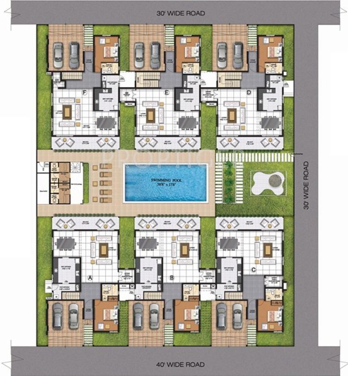 Images for Cluster Plan of Arun Villa Juhu Beach