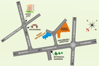  towers Images for Location Plan of Ramky Group Towers