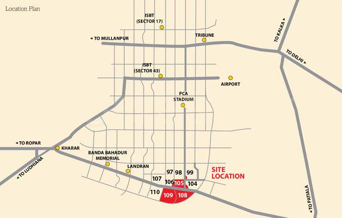  the terraces villa floors Location Plan