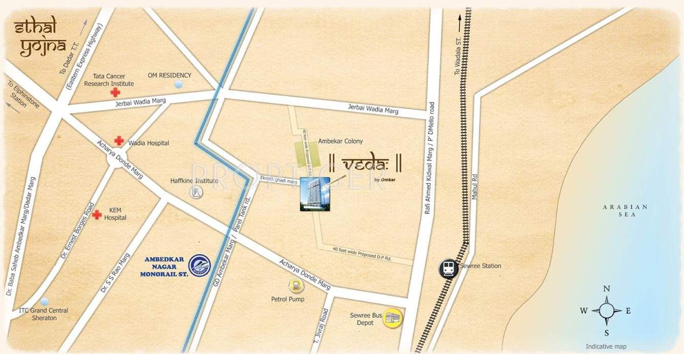veda exclusive Images for Location Plan of Omkar Realtors And Developers Veda Exclusive