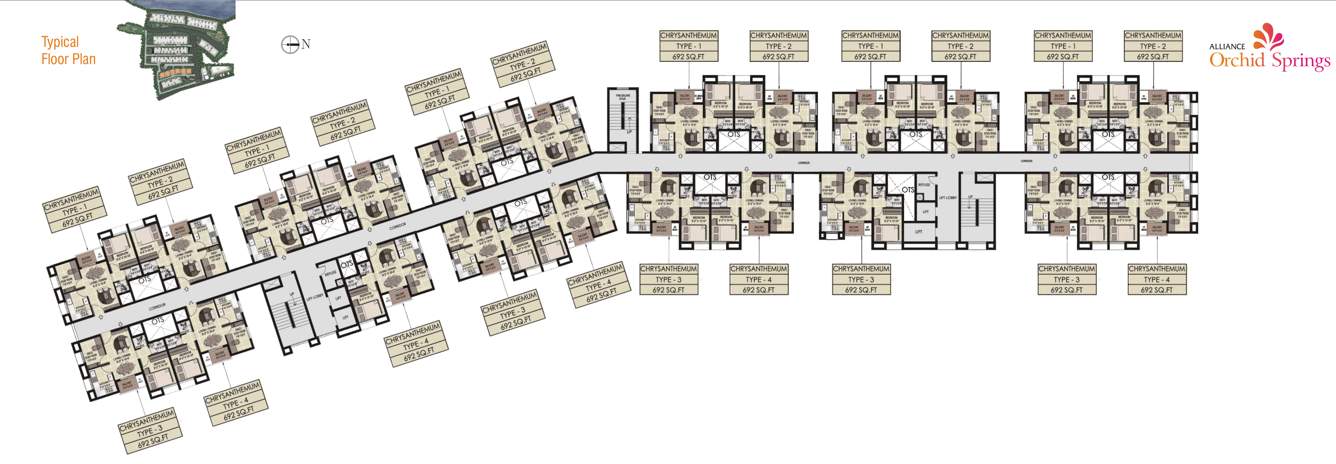 orchid springs Images for Cluster Plan of Alliance Orchid Springs