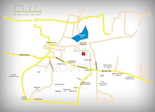  shantiniketan Images for Location Plan of Prestige Shantiniketan