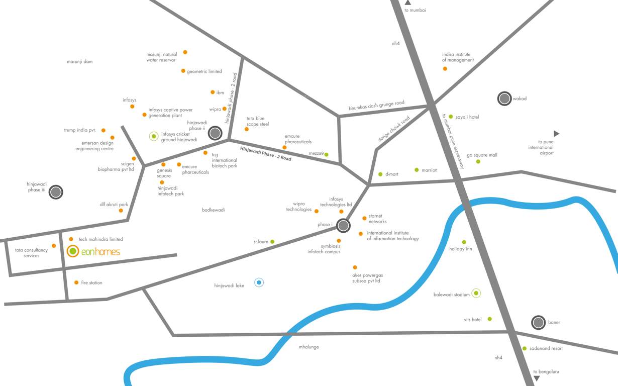  eon homes Images for Location Plan of Kasturi Eon Homes
