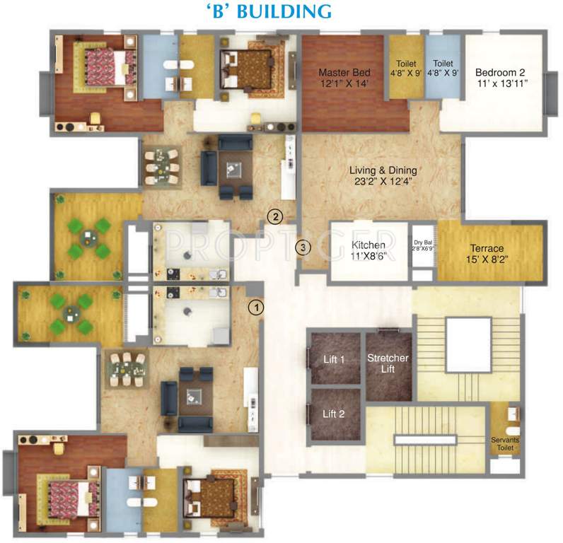 Images for Cluster Plan of Raja Bahadur Kourtyard