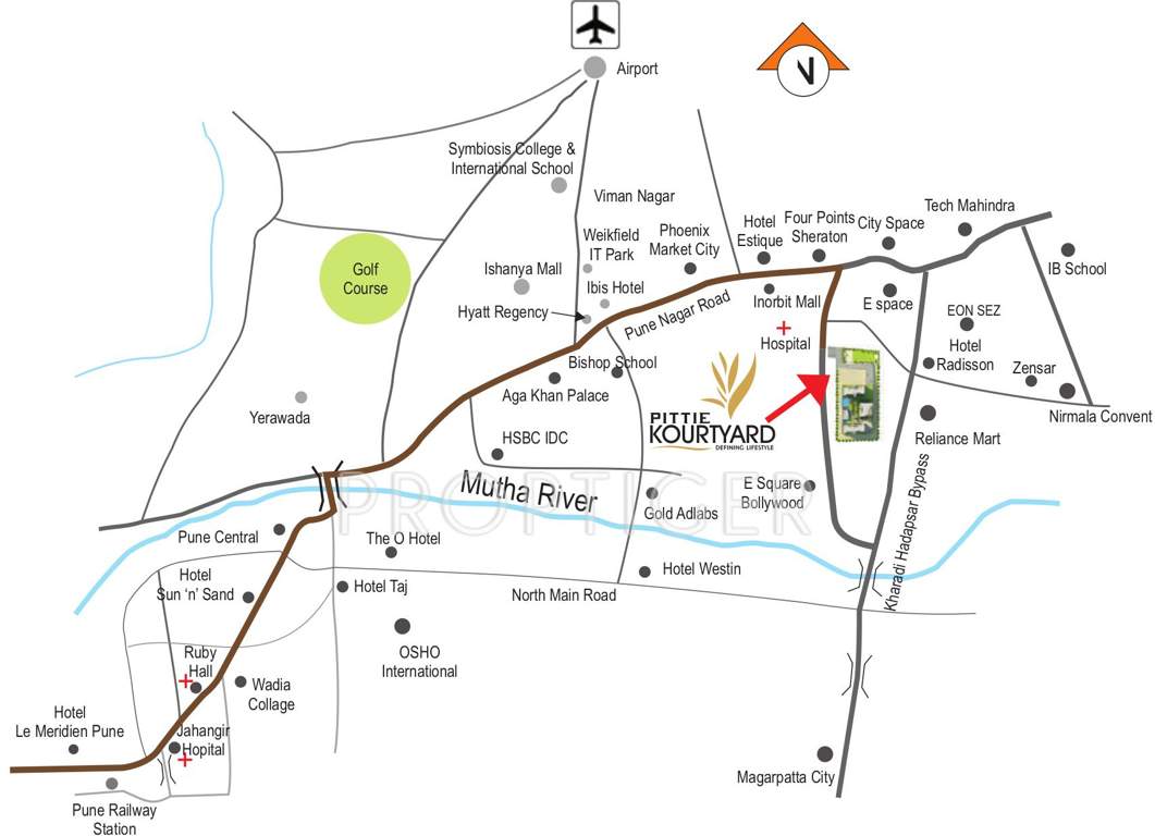  kourtyard Images for Location Plan of Raja Bahadur Kourtyard