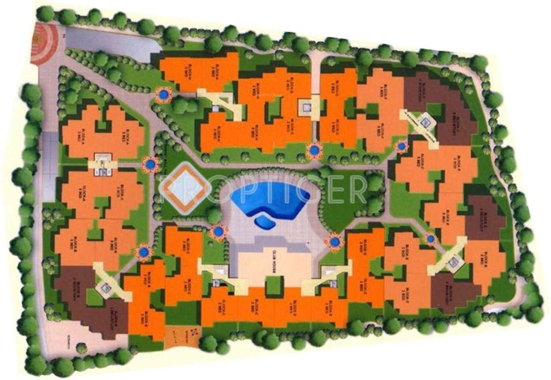  nagarjuna green woods Layout Plan
