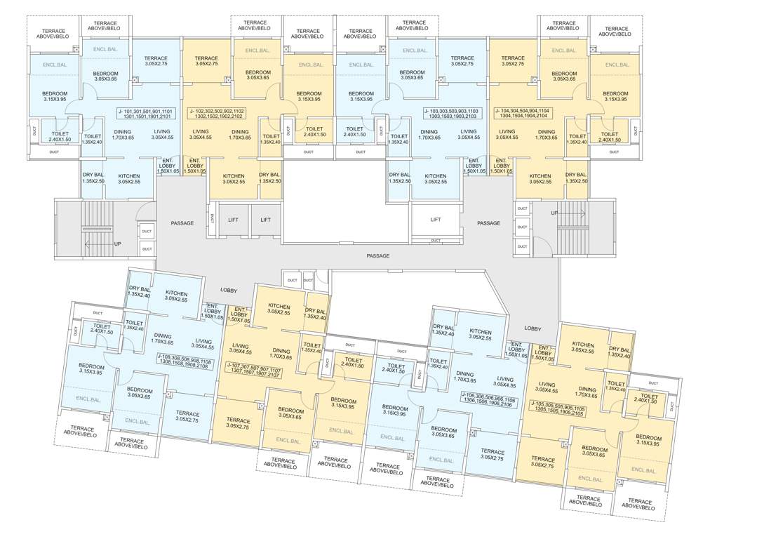  bloomfield apartment Angelfish Cluster Plan