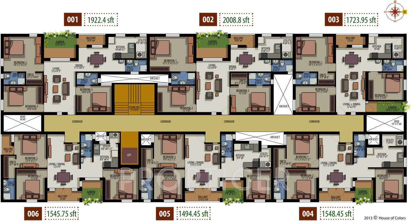 Images for Cluster Plan of House of Colors Floating Gardens