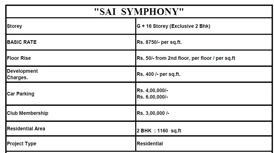 sai-symphony Subvention Scheme Payment Plan