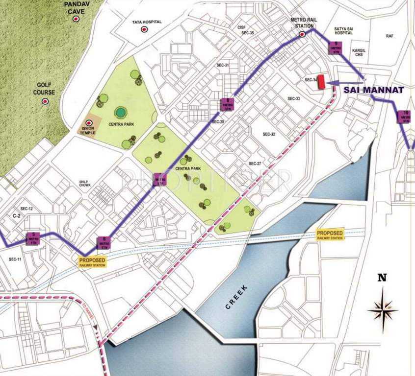 sai mannat Images for Location Plan of Paradise Sai Mannat