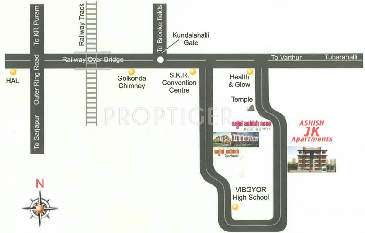 jk apartments Location Plan