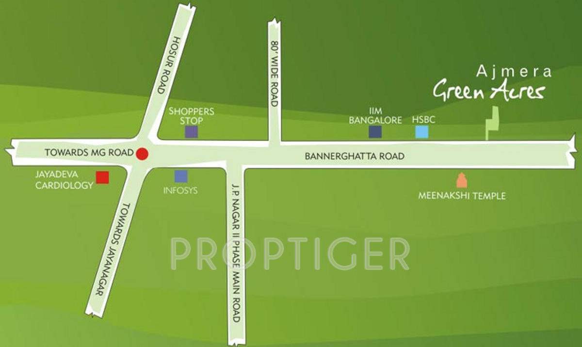 green acres Images for Location Plan of Ajmera Green Acres