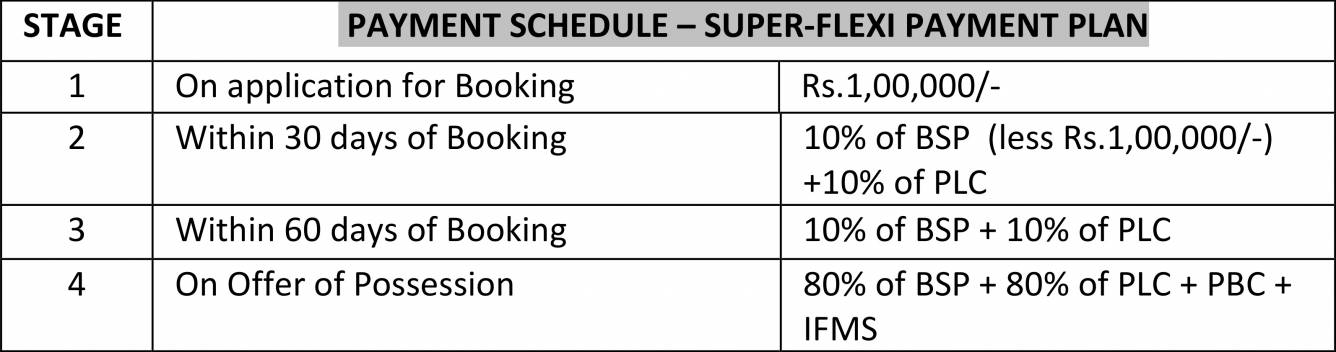 Images for Payment Plan of Eros Group Sampoornam Payment Plan