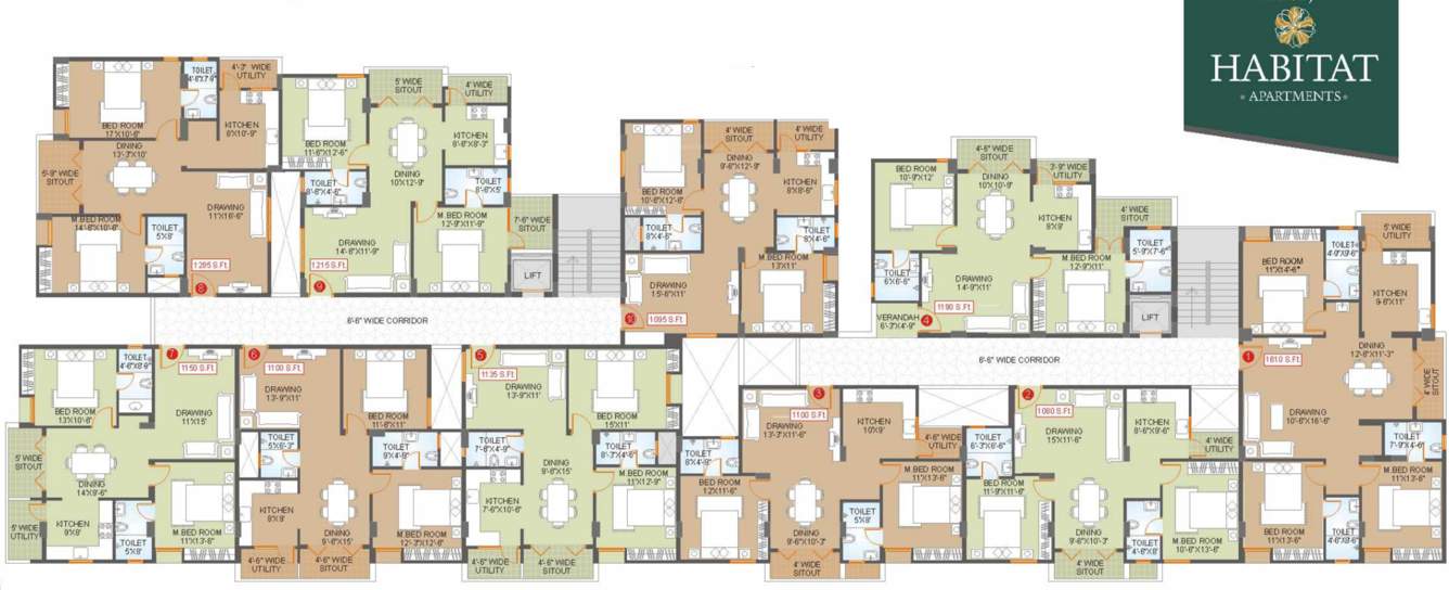  habitat Images for Cluster Plan of Saroj Habitat