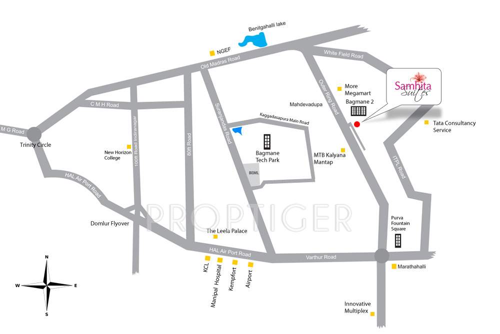  suites Images for Location Plan of Samhita Suites