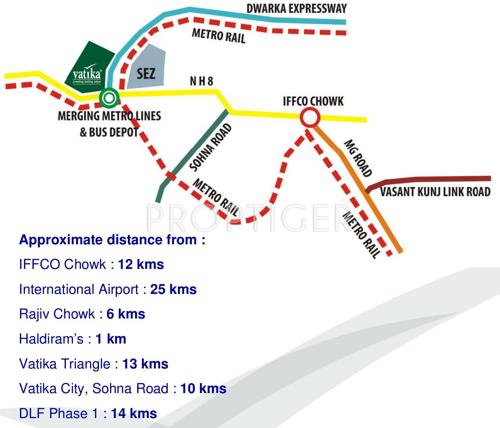 Images for Location Plan of Vatika Primrose Floors