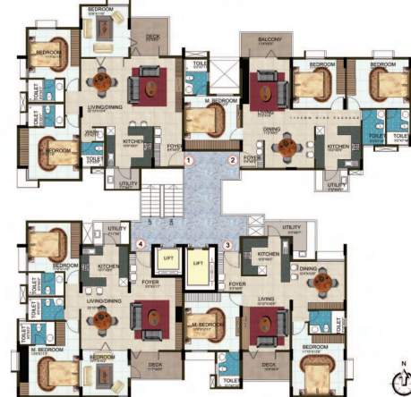  rainbow heights Red  1 Cluster Plan
