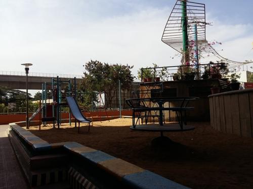 Children's play area tambourine Children's play area