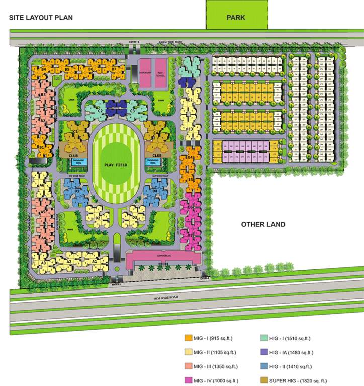 greens Images for Layout Plan of Panchsheel Greens
