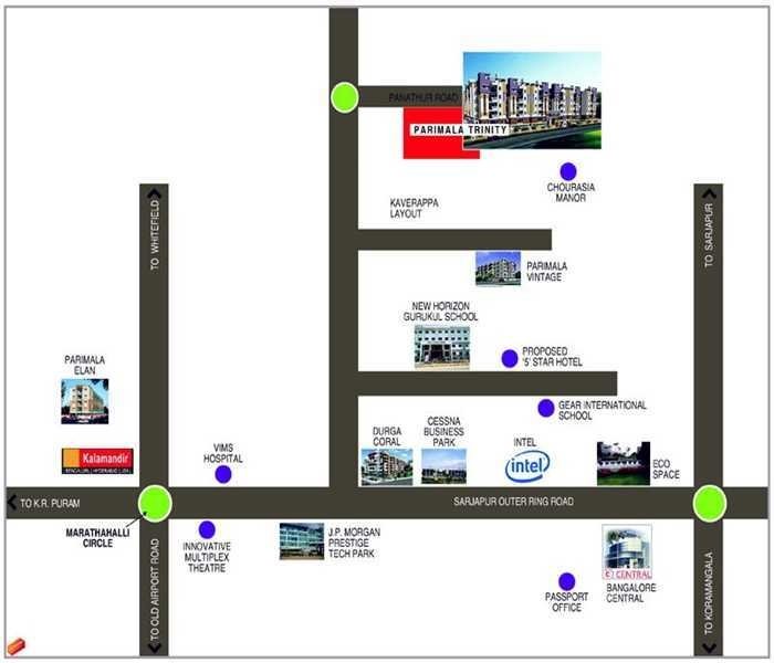  shivaranjani apartments Location Plan