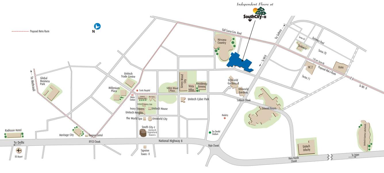 Images for Location Plan of Unitech South City II