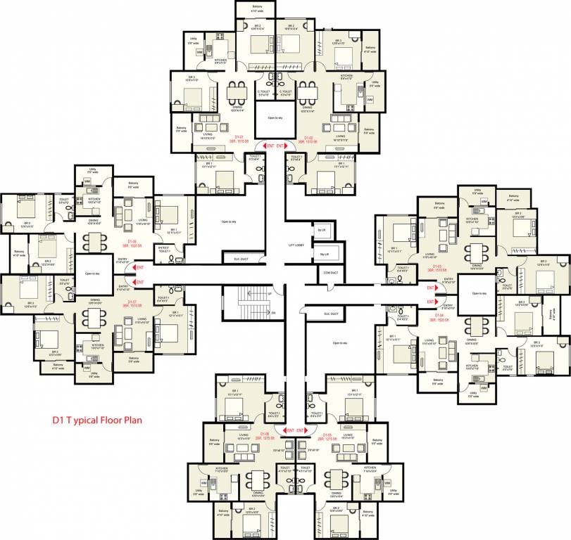 Images for Cluster Plan of SNN Raj Serenity Phase 2