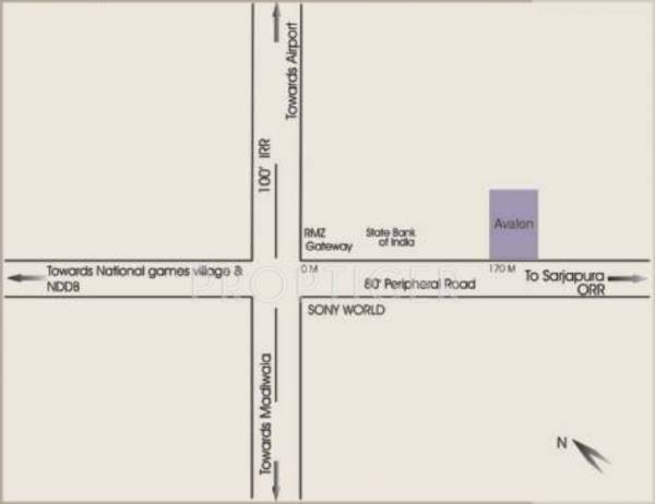 Images for Location Plan of Jain Avalon Images for Location Plan of Jain Avalon