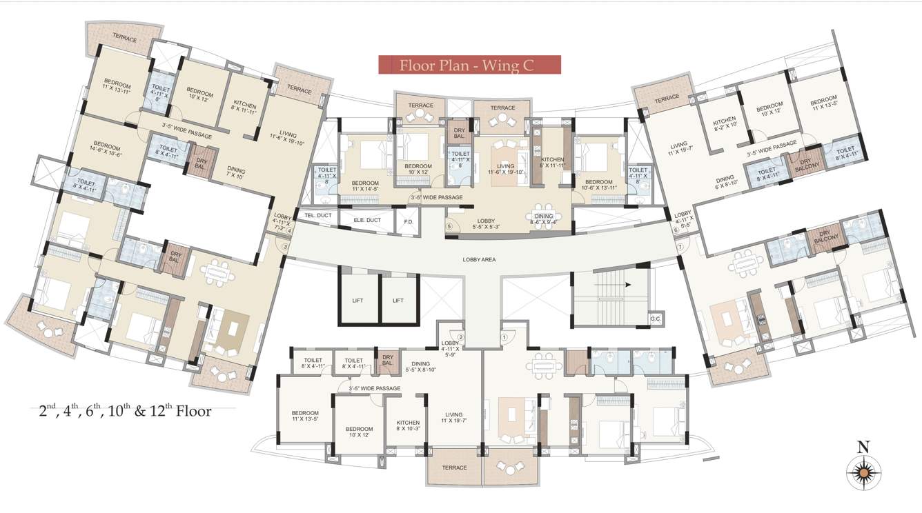 harmony Images for Cluster Plan of Kalpataru Harmony
