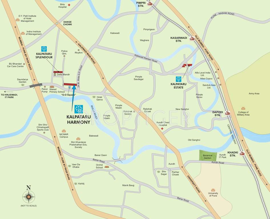  harmony Images for Location Plan of Kalpataru Harmony