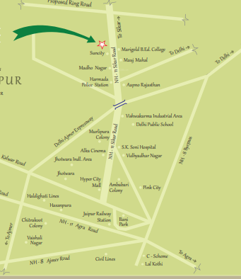  greens-apartment Location Plan