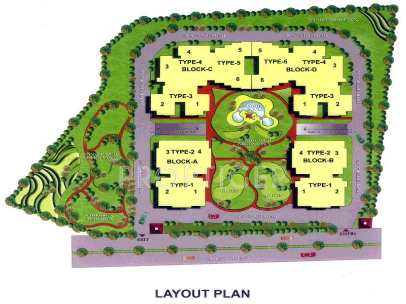 jkg construction amba g residency Layout Plan