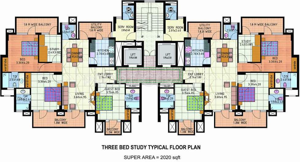  gardens Images for Cluster Plan of JMD Gardens