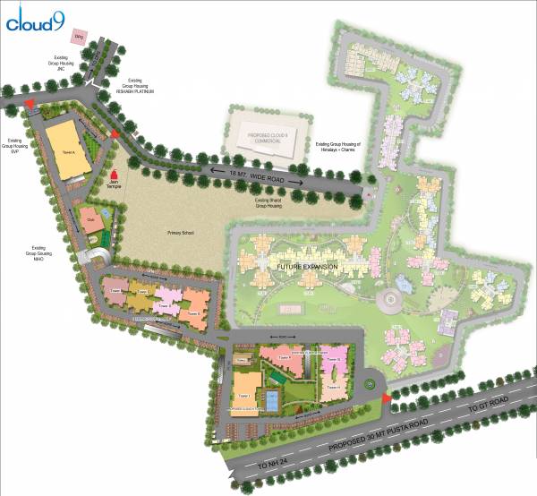 Images for Layout Plan of Rishabh Buildcon Cloud9 Towers