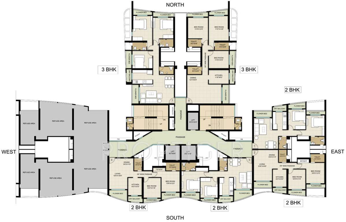  majestic towers Images for Cluster Plan of HDIL Majestic Towers