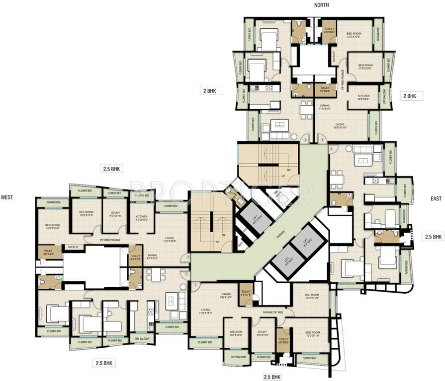  majestic towers Images for Cluster Plan of HDIL Majestic Towers