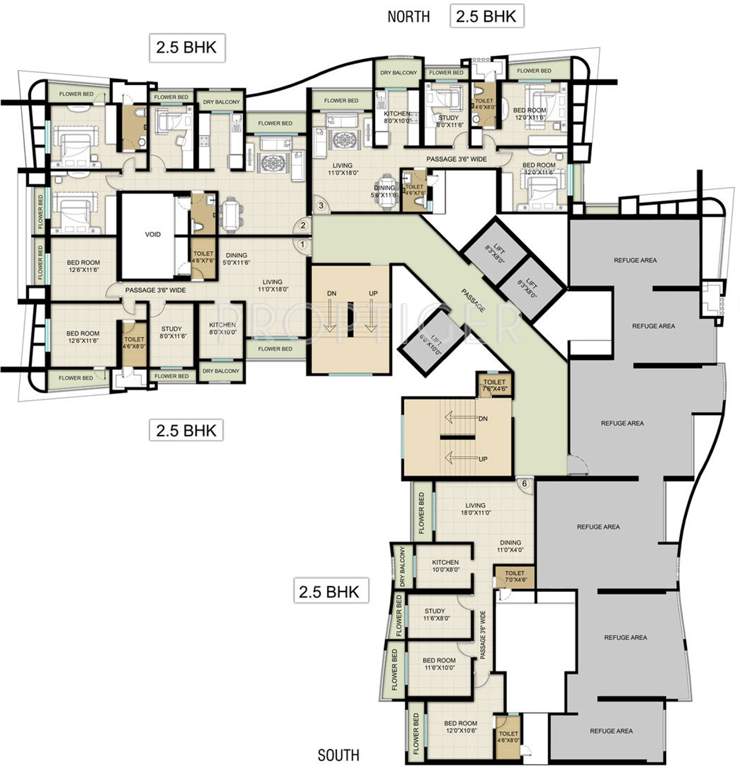  majestic towers Images for Cluster Plan of HDIL Majestic Towers
