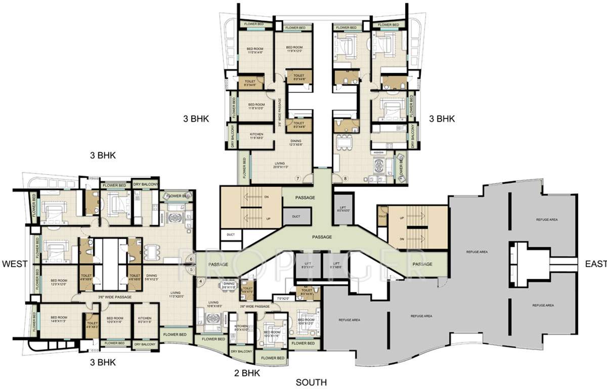  majestic towers Images for Cluster Plan of HDIL Majestic Towers